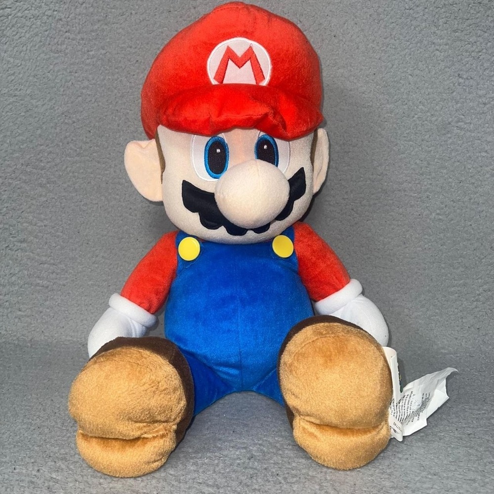 Super Mario Bros Large Plush Sz 24" Stuffed Animal Toy 2015 Nintendo Licensed